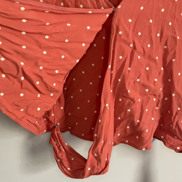 Madewell Sash-Tie Polka Dot Wrap Top - Picture 11 of 14